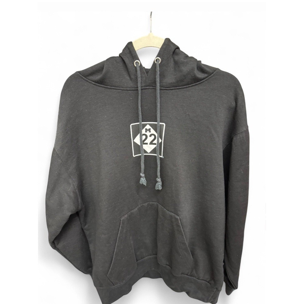 M22 Black Logo Hoodie Men's Size Large